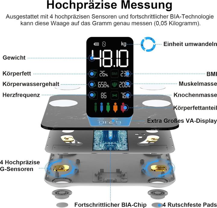 Actual product image Healthkeep Body fat scale (180 kg)