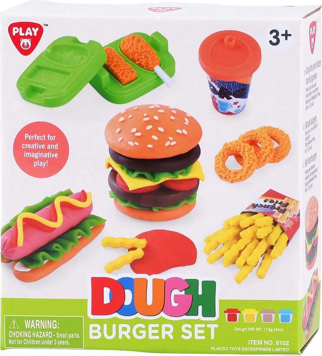 Produktbild PlayGo Hamburger-Ton-Set – 4 Tontöpfe