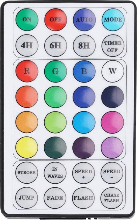 Produktbild Koopman Mehrfarbiger RGB Lichtervorhang 144 LEDs mit Fernbedienung, ideal für Innen & Aussen (1.20 m)