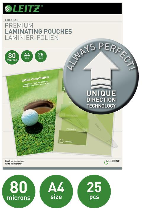 Produktbild Leitz Laminierfolie (A4, 25 Stück, 80 µm)