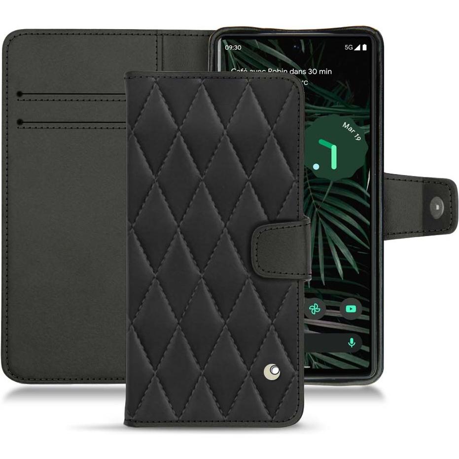 Noreve Lederschutzhülle Wallet (Google Pixel 6 Pro), Smartphone Hülle, Schwarz