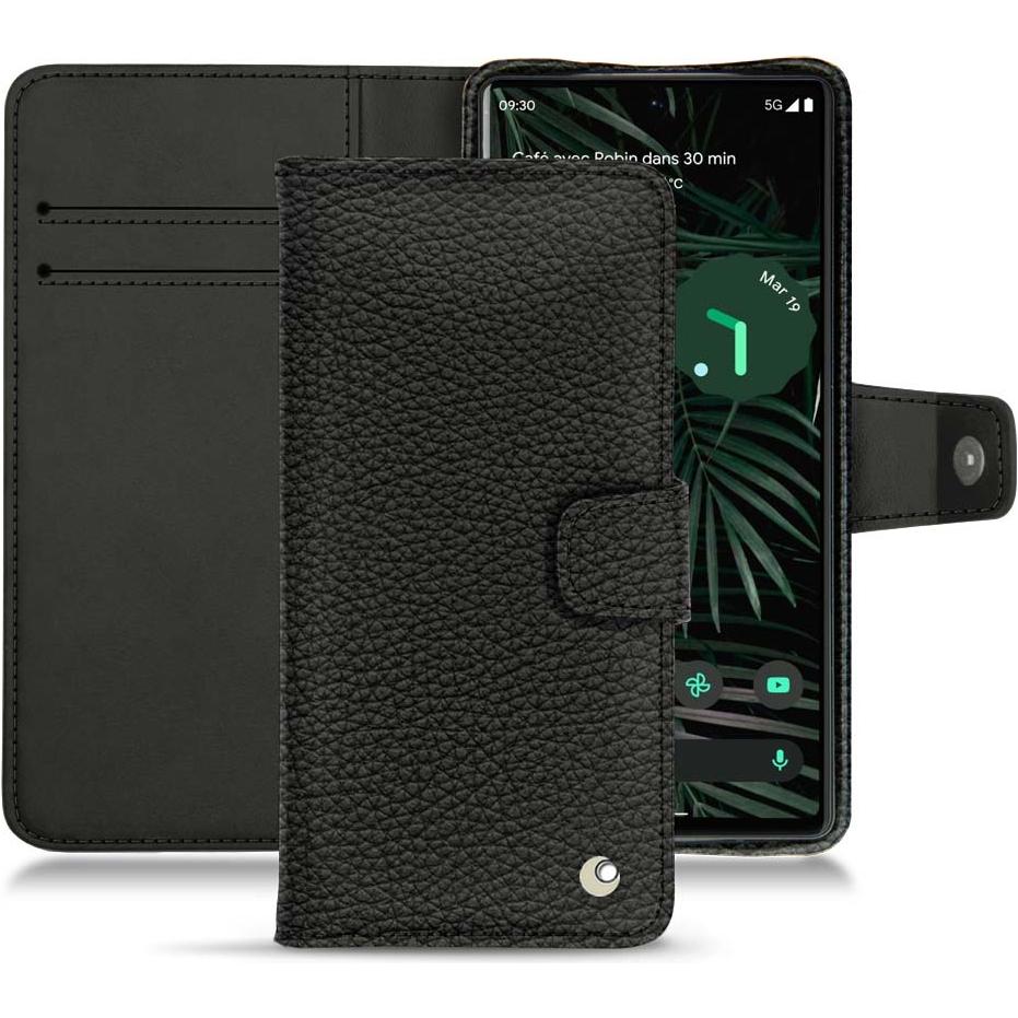 Noreve Lederschutzhülle Wallet (Google Pixel 6 Pro), Smartphone Hülle, Schwarz