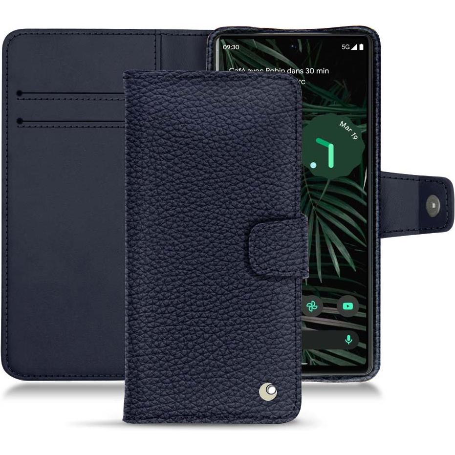 Noreve Lederschutzhülle Wallet (Google Pixel 6 Pro), Smartphone Hülle, Violett