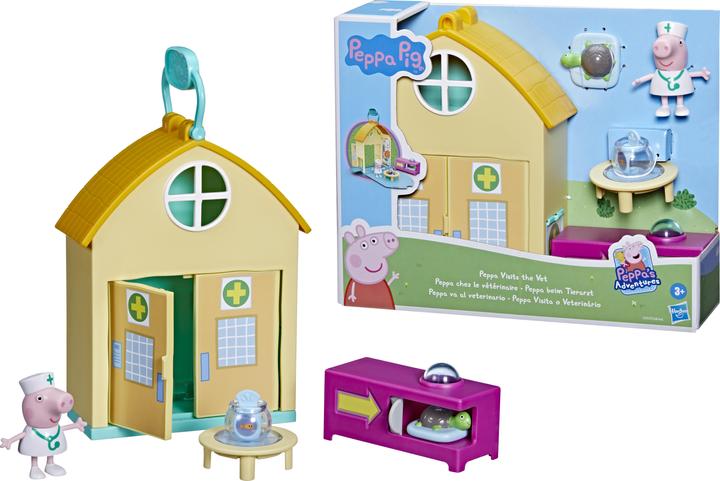 Immagine prodotto Hasbro Il playset Peppa's Adventures Peppa at the Vet, giocattolo prescolare, con 1 figura e 3 acce