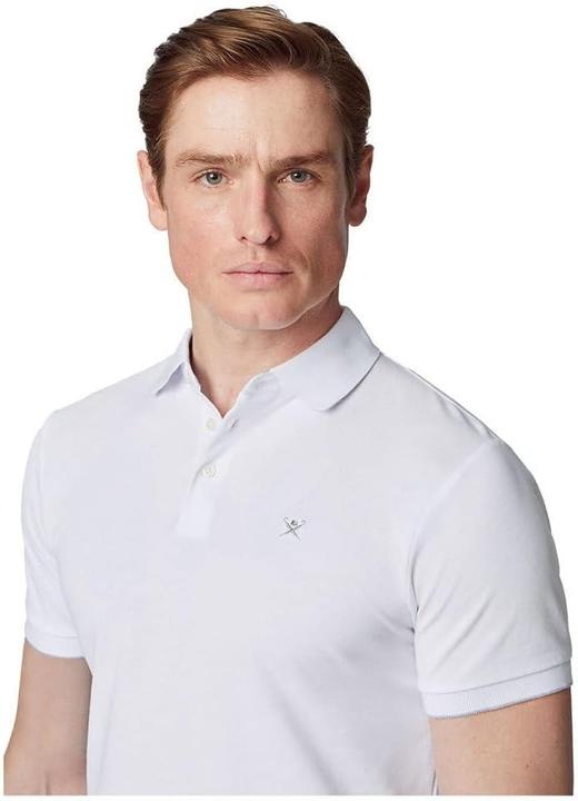 Produktbild Hackett Heren Stripe CLRBAND SS Poloshirt, wit (wit), S, Wit (wit), S (S)
