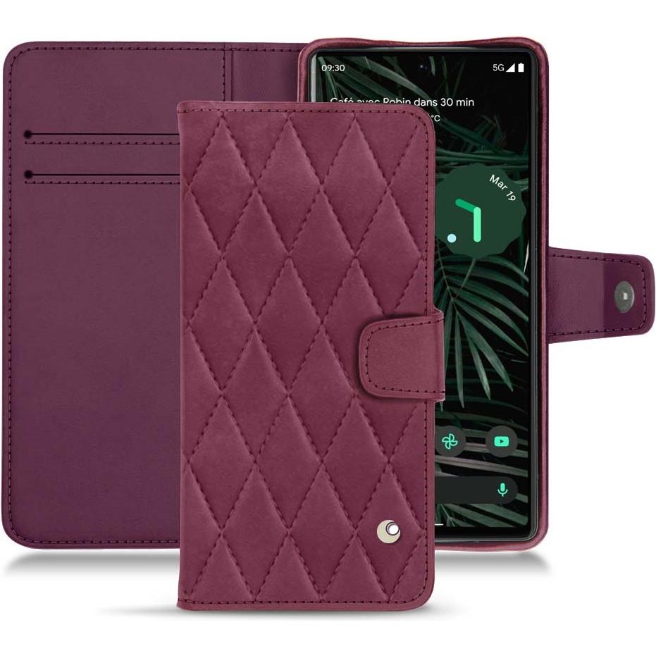 Thumbnail - Noreve Lederschutzhülle Wallet (Google Pixel 6 Pro), Smartphone Hülle, Violett
