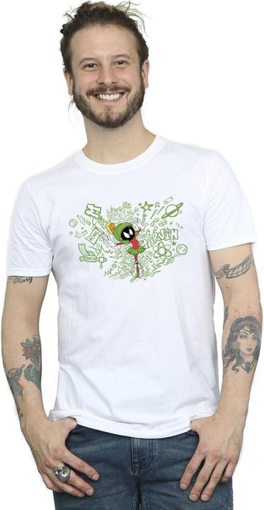 Image du produit Looney Tunes - T-shirt ACME DOODLES MARVIN MARTIAN - Homme (L)