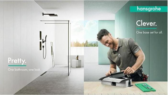 Actual product image hansgrohe Basic body uBox universal for shower channels Drain body, standard (425 mm)