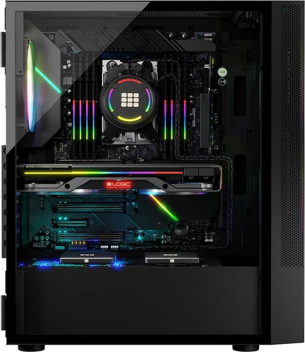 Image du produit Logic ARYA ARGB MINIDI Boîtier USB 3.0 noir (ATX)