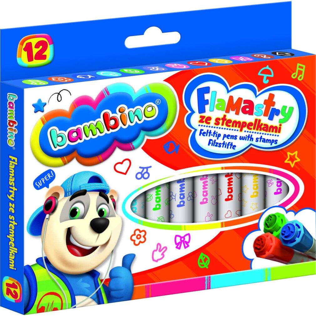 Majewski, Stempel, BAMBINO Stempelstifte 12 Farben
