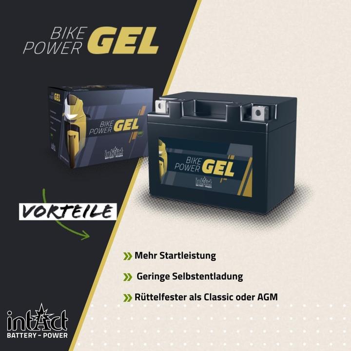 Actual product image Intact GEL12-24HL-BS Bike-Power GEL 24Ah Motorcycle Battery (DIN 82400) YTX24HL-BS (12 V, 24 Ah, 335 A)