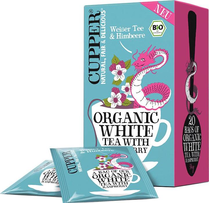 Actual product image Cupper White tea raspberry (34 g)