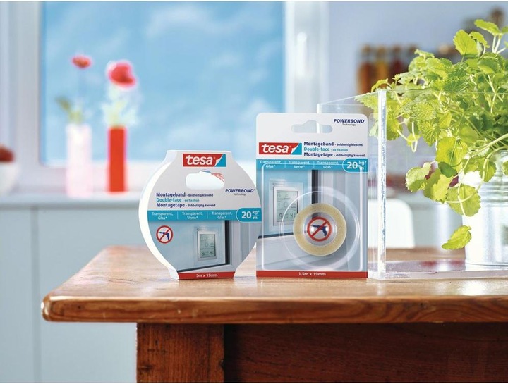 Actual product image tesa Mounting tape for glass, double-sided mounting tape (19 mm)