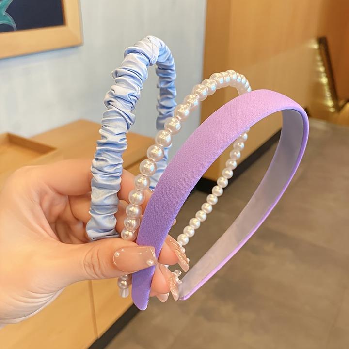 Immagine prodotto Activity Board 3pcs gemischten Stil Haarband frisch neu, Perle Stirnband