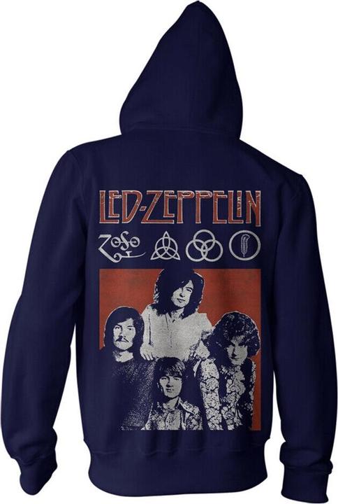 Immagine prodotto Led Zeppelin Felpa con cappuccio con foto per adulti (M)