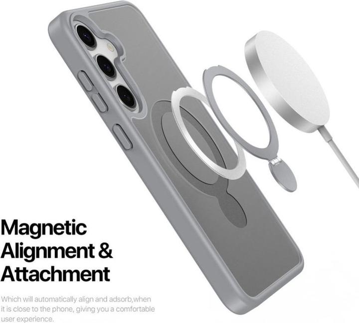 Actual product image Samsung Galaxy S25 Plus - Ducis Yind Series mit Magsafe in grau (Samsung Galaxy S25+)