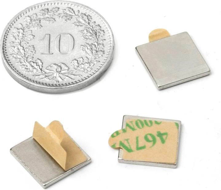 Produktbild Supermagnete Quadermagnet selbstklebend (Folie) (20x)