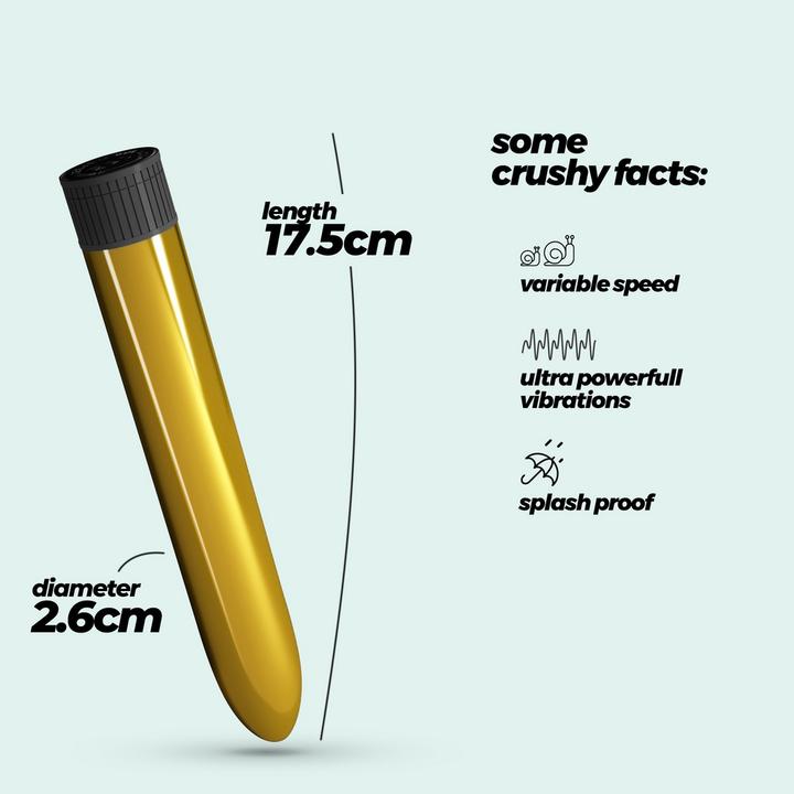 Produktbild Crushious Classic Vibe - Classic Vibrator - Golden