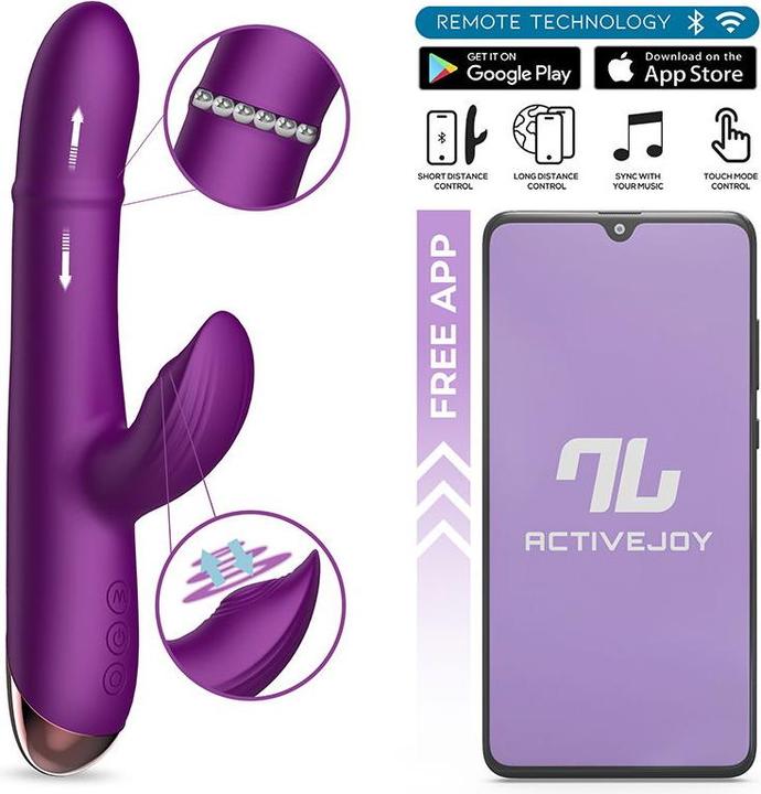 Produktbild IntoYou Sendel – Rabbit-Vibrator – Vibrator mit Perlenring und App – Lila