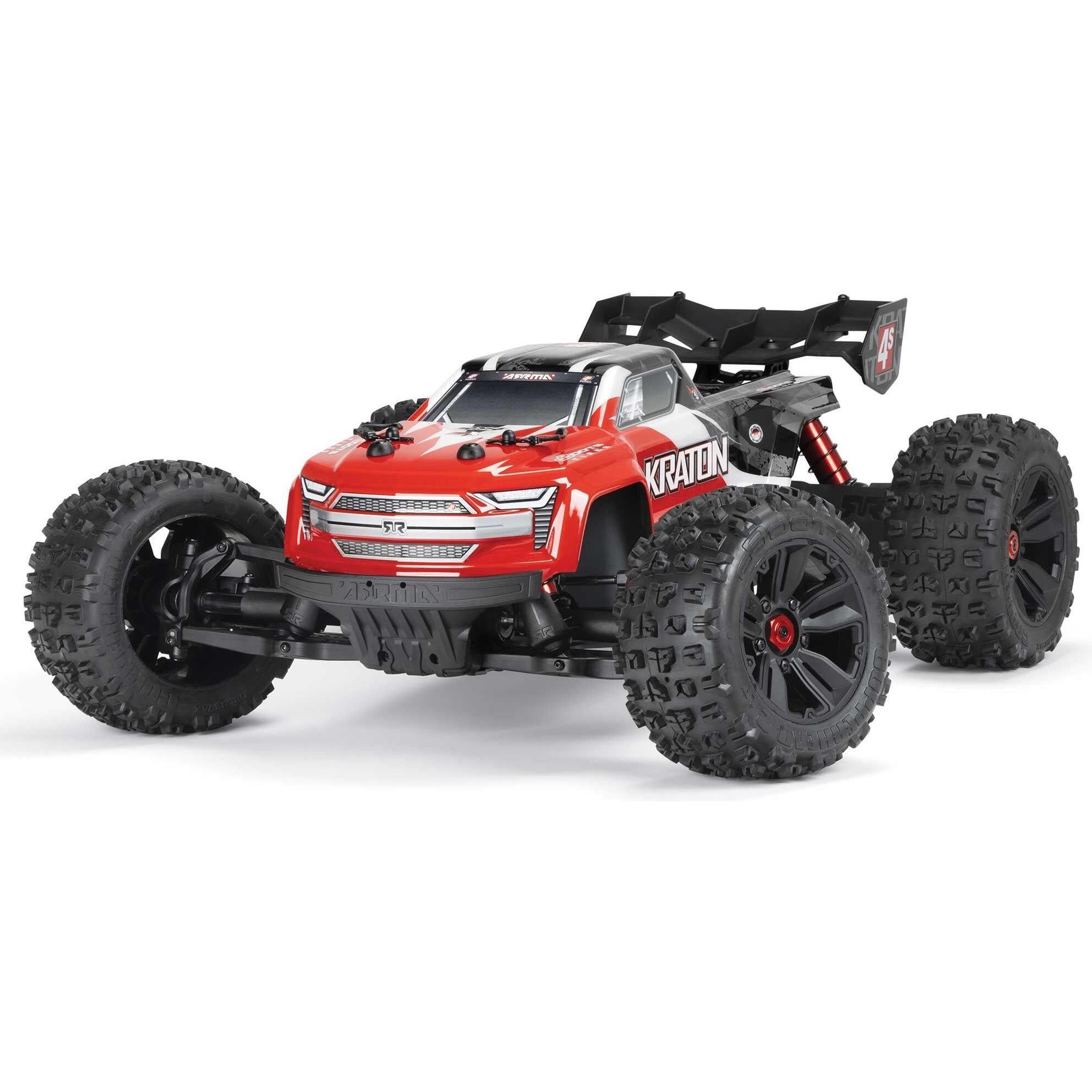 Arrma Monster Truck Kraton 4x4 4S V2 BLX Rot, ARTR, 1:10 (ARR Almost-Ready-to-Race)