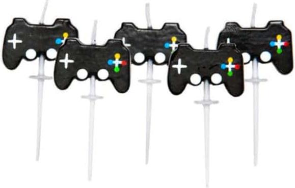 Creative Party Bougies Manettes - Jeux Vidéo (5 Stk.)