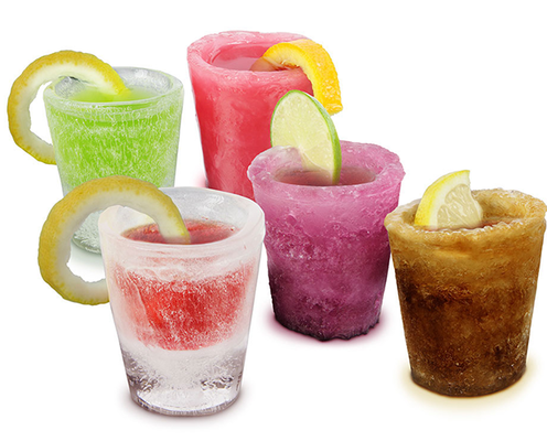 Produktbild Barbuzzo Schnapsgläser aus Eis - 12 Stk. (12 x, Schnapsgläser + Shotgläser)