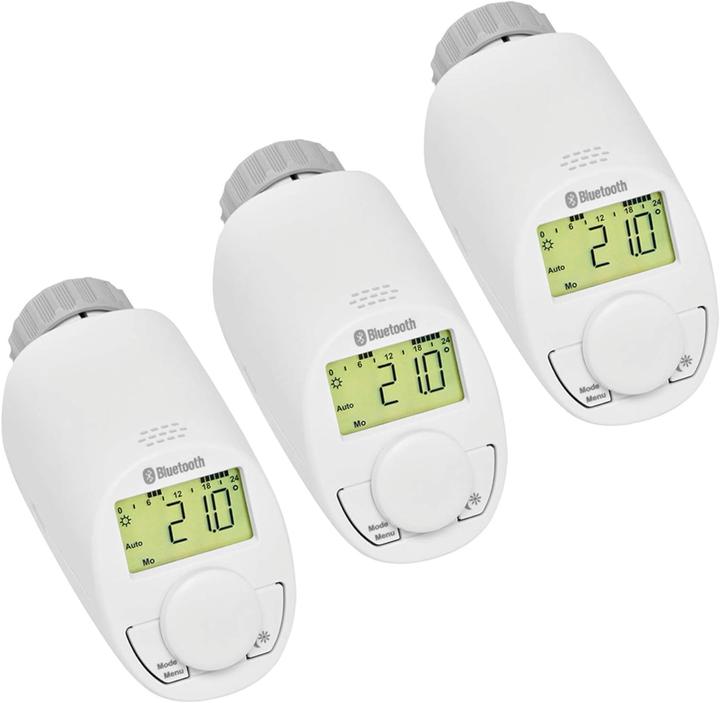 Actual product image Eqiva Set of 3 radiator thermostats