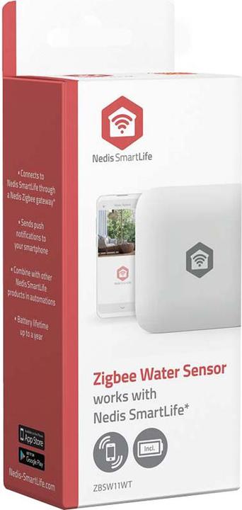 Actual product image Nedis SmartLife Wassermelder | Zigbee 3.0 | Batteriebetrieben | Max. Batterie-Lebensdauer: 12 Monate