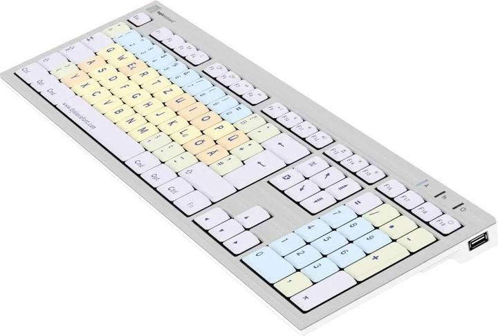 Actual product image Logickeyboard Dyslexia Keyboard ALBA DE (MAC) (DE, Cable)