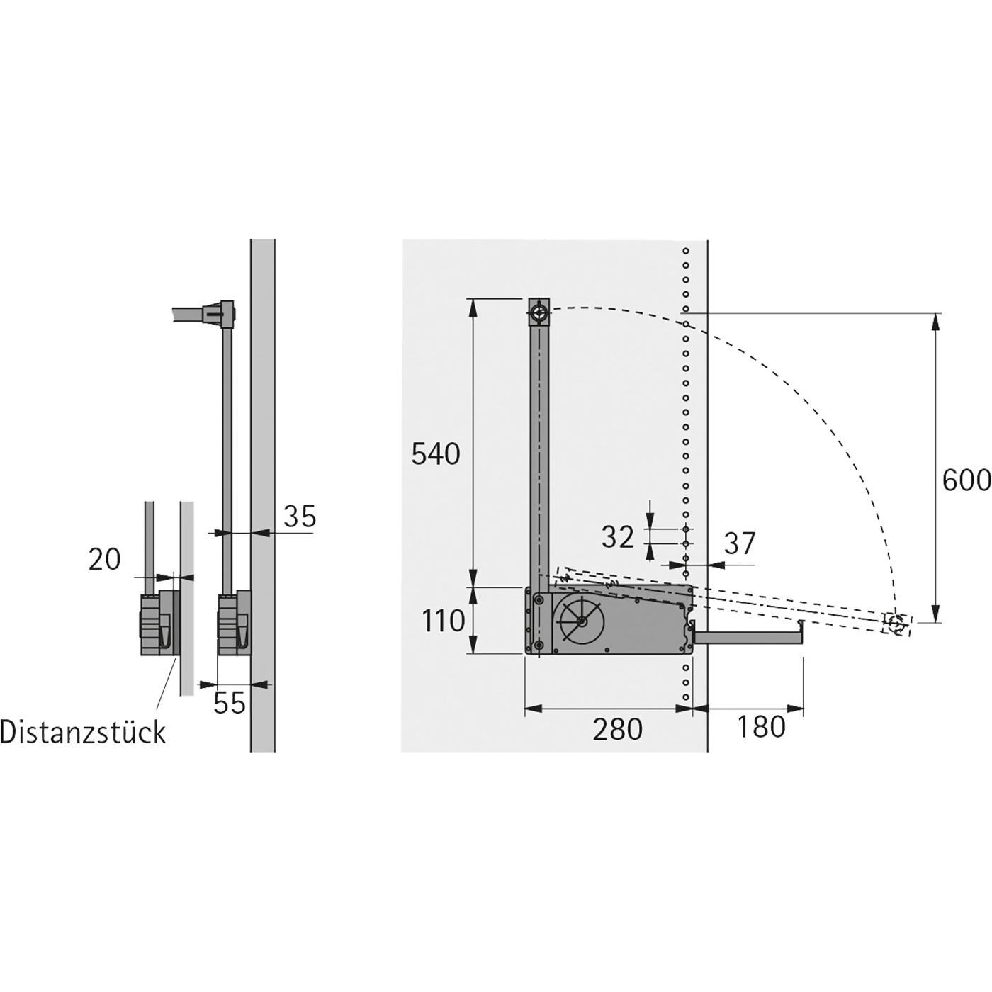 Thumbnail - Hettich, Möbelausstattung, Kleiderlifte Duo Lift 10 (1 Stk.)