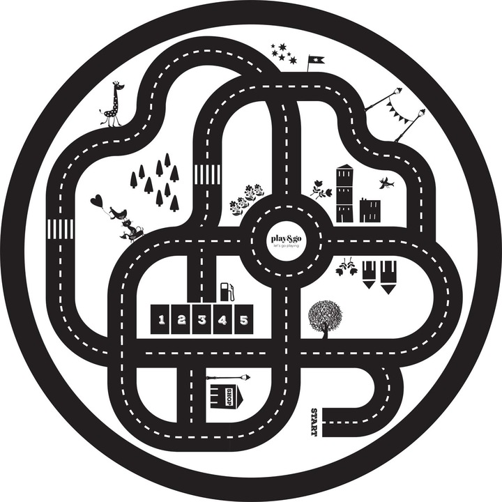 Actual product image play&go roadmap (140 x 140 cm)