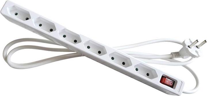 Image du produit As - Schwabe Bloc multiprise 6 prises avec interrupteur (6x, CEE 7/16, 1.40 m)