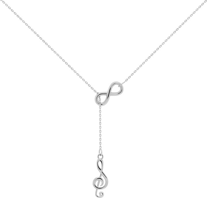 Immagine prodotto Brilio Argento - Collana senza tempo in argento con chiave di violino NCL25W