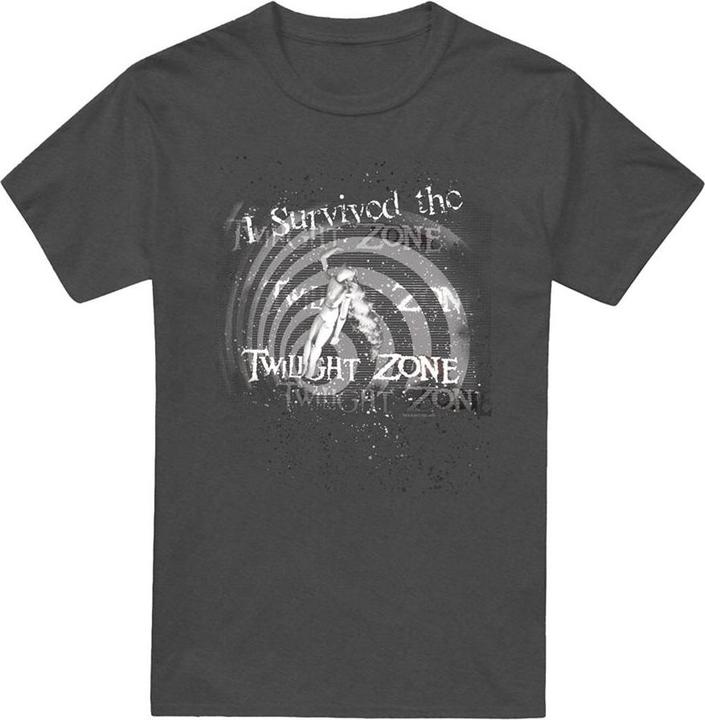 Produktbild The Twilight Zone I Survived TShirt meliert (S)