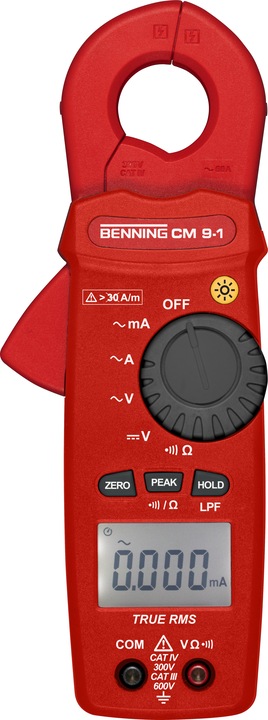 Produktbild Benning Stromzange CM 9 1 (CAT III 600V, CAT IV 300V)