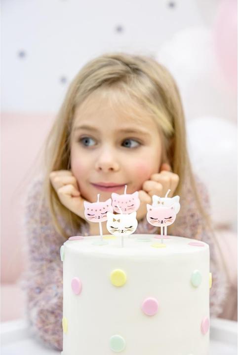 Actual product image Amscan 6 candles kittens (6 pcs.)