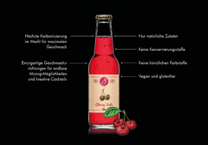 Produktbild Three Cents Cherry Soda (24 x 20 cl)