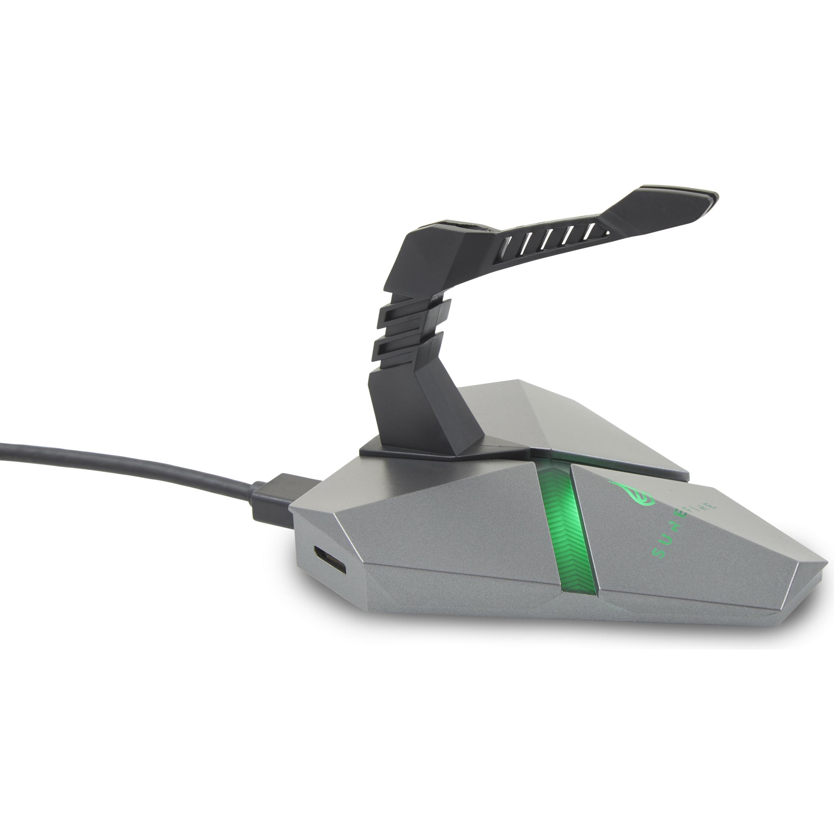 SureFire Axis Gaming Mouse Bungee Hub, Maus + Tastatur Zubehör, Schwarz, Grau