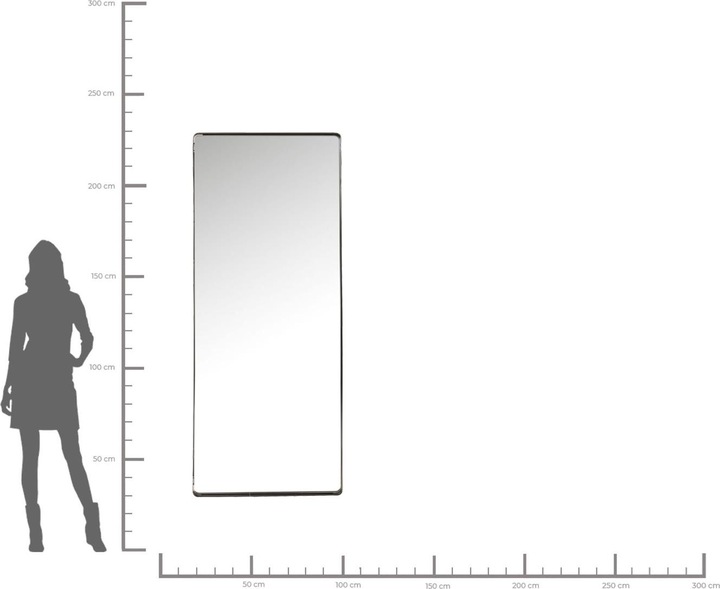 Image du produit Kare Design Miroir Ombra MO Soft noir 200x80 (200 x 80 cm)