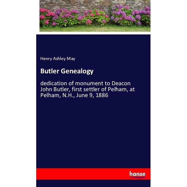 Butler Genealogy, Belletristik von Henry Ashley May