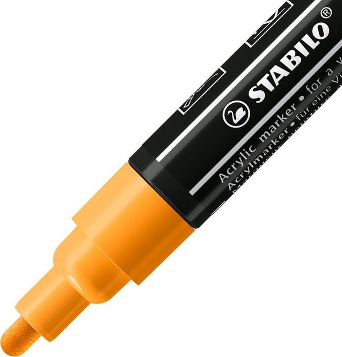 Produktbild STABILO FREE Acrylic Acrylmaker (Orange, 3 mm, 5 x)