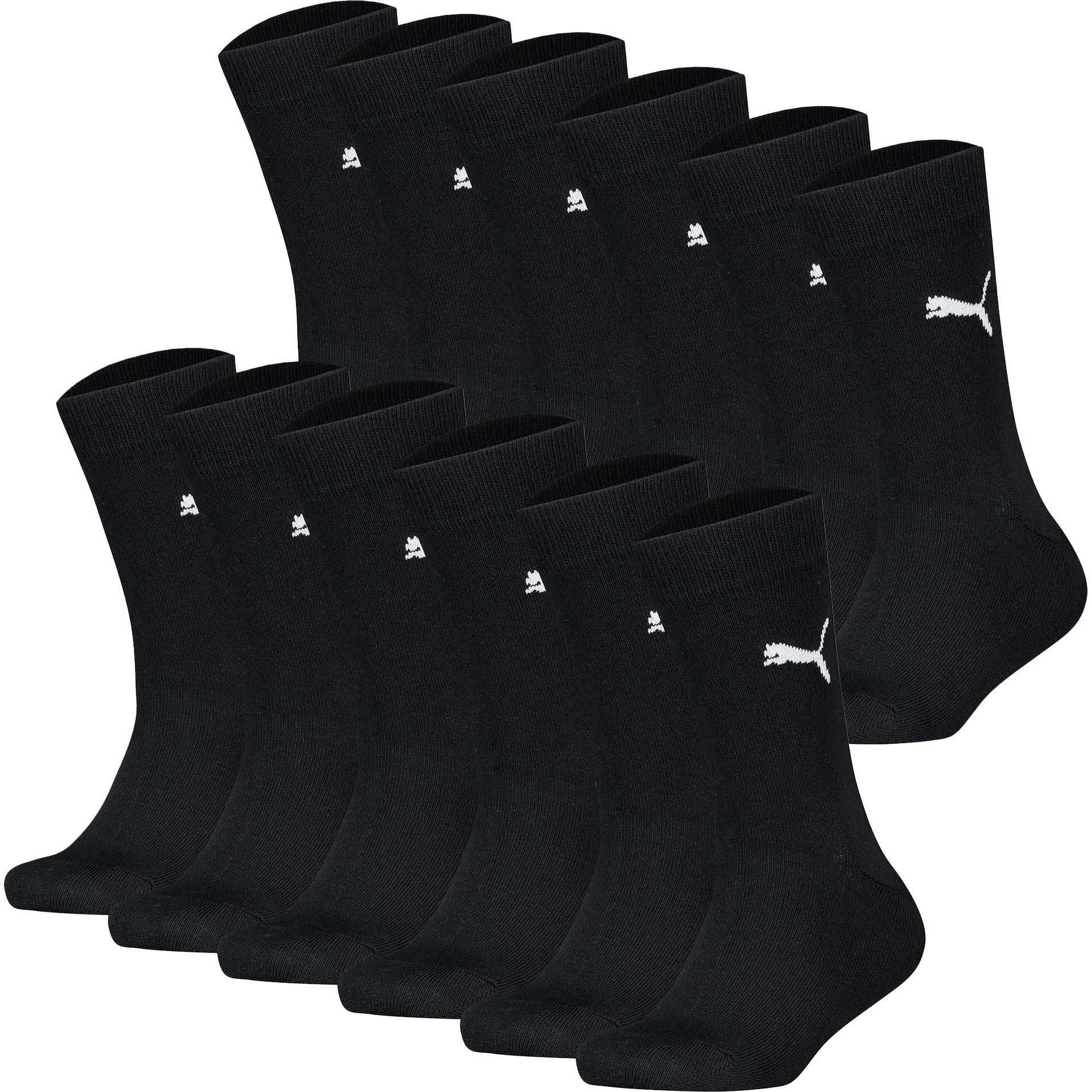 Puma, Herren, Socken, Socken Casual Bequem sitzend Easy Rider 12P, Schwarz, (12er Pack, 35 - 38)