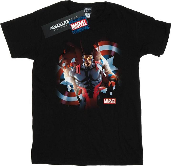 Actual product image Mens Captain America Sam Wilson Shield Breakthrough T-Shirt (L)