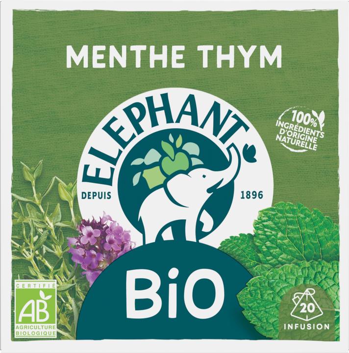 Produktbild Elephant BIO Infusion Menthe Thym (26 g)