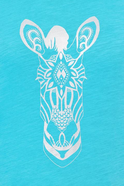 Actual product image Ulla Popken Mandala Animal Motif Short Sleeve Tee (46, 48)