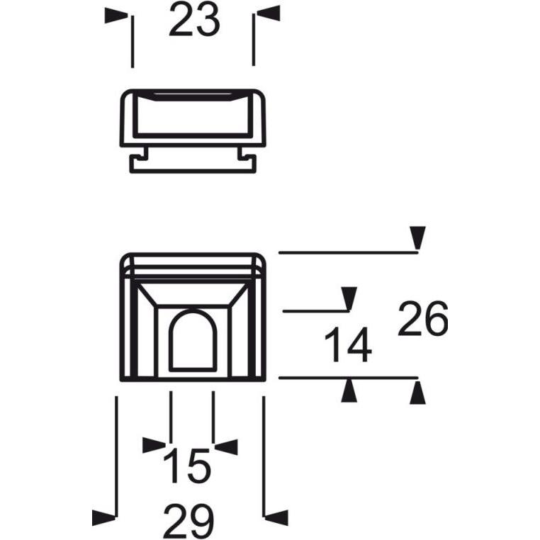 Thumbnail - Busch-Jaeger, Zubehör Schalterprogramm, Kanaleinführung für Aufputz-Gehäuse 2CKA001761A1504