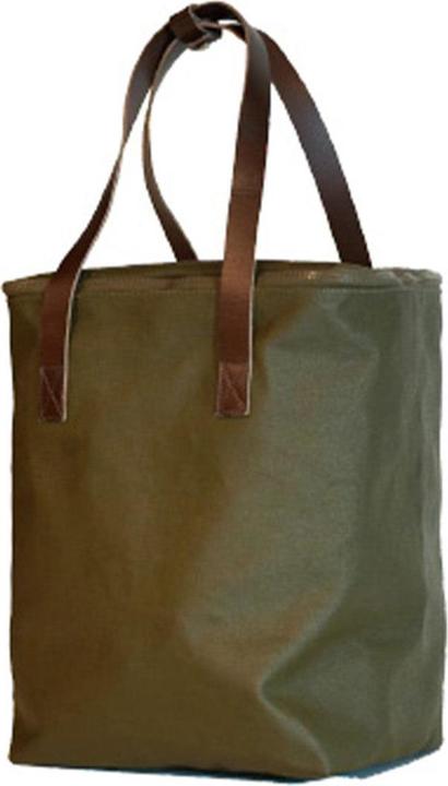 Actual product image Brooks Running Brooks Camden Tote Bag, 22l volume, Moss/A. Brown, suitable for Hoxton basket (22 l)