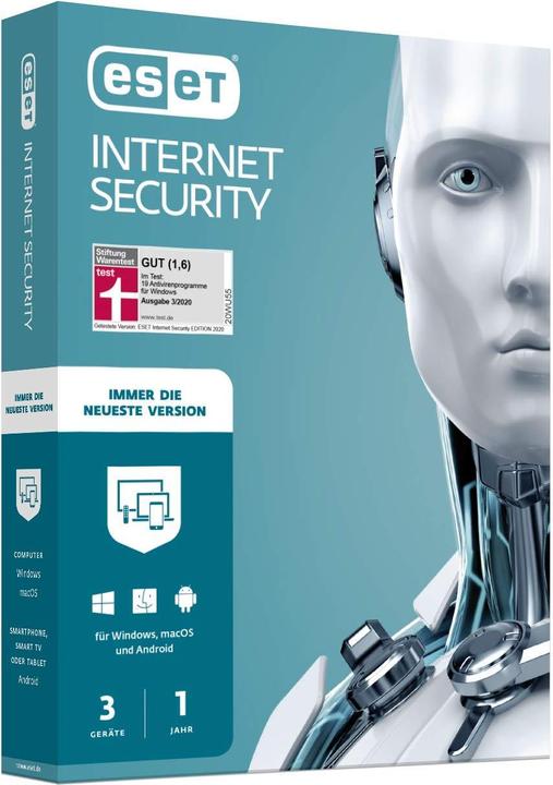 Produktbild ESET Internet Security 2020 (3 User, 12 Monate)