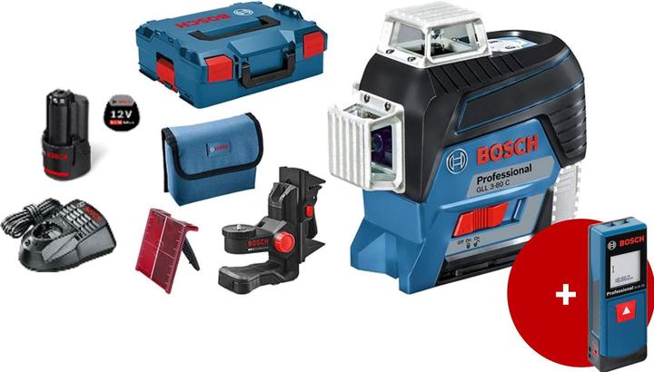 Universalhalterung, Akku, Schnellladegerät, Laserzieltafel, Tasche, L-Boxx