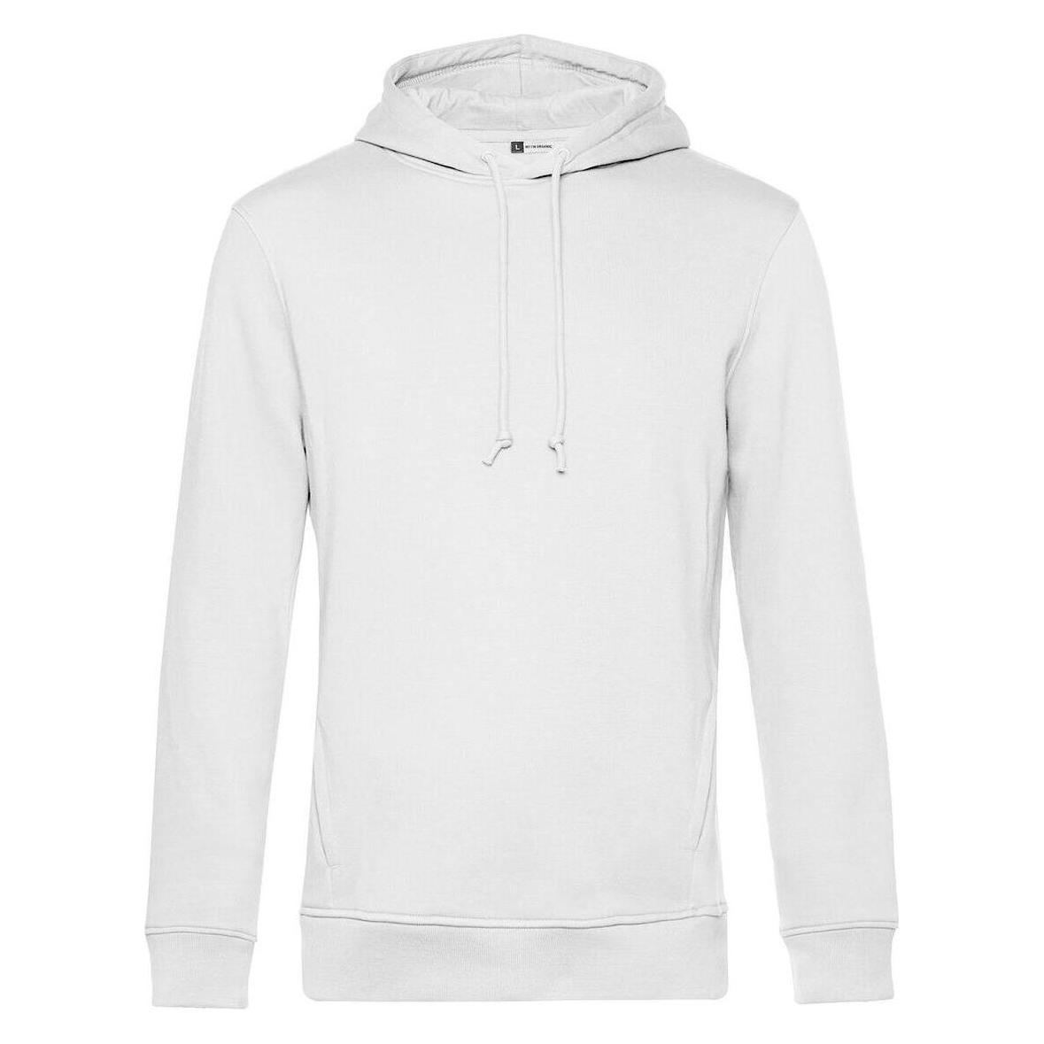 B&C, Herren, Pullover, Organic, Weiss, (L)